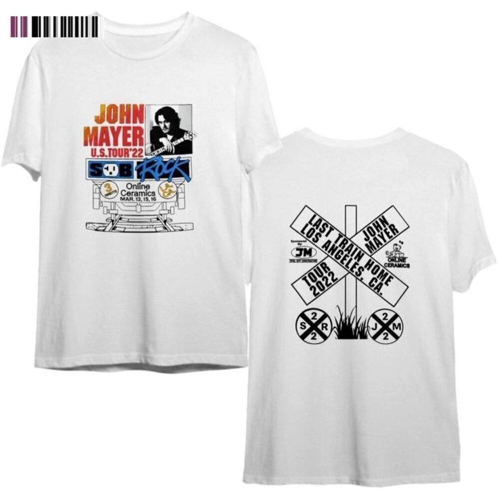 John Mayer Sob Rock Tour Shirt 2 Sided